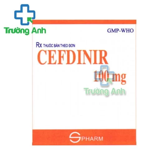Cefdinir 100mg S.Pharm - Thuốc điều trị viêm, nhiễm khuẩn